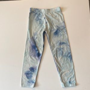 Dori Creations Girls Blue Tie Dye Leggings - 3 years